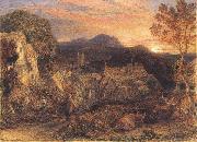 Samuel Palmer The Bellman oil painting
